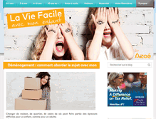 Tablet Screenshot of laviefacile-enfant.com